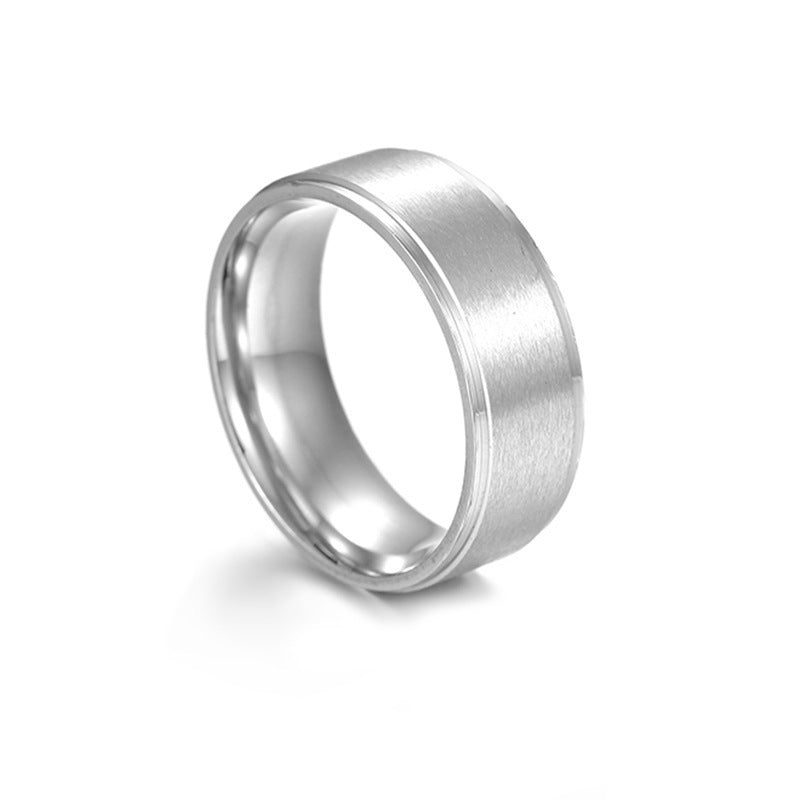 Minimalist Titanium Steel Ring