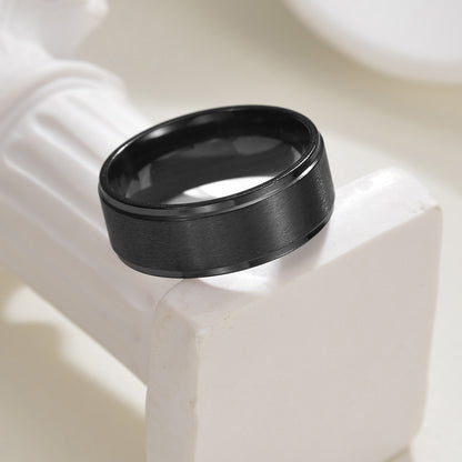 Minimalist Titanium Steel Ring