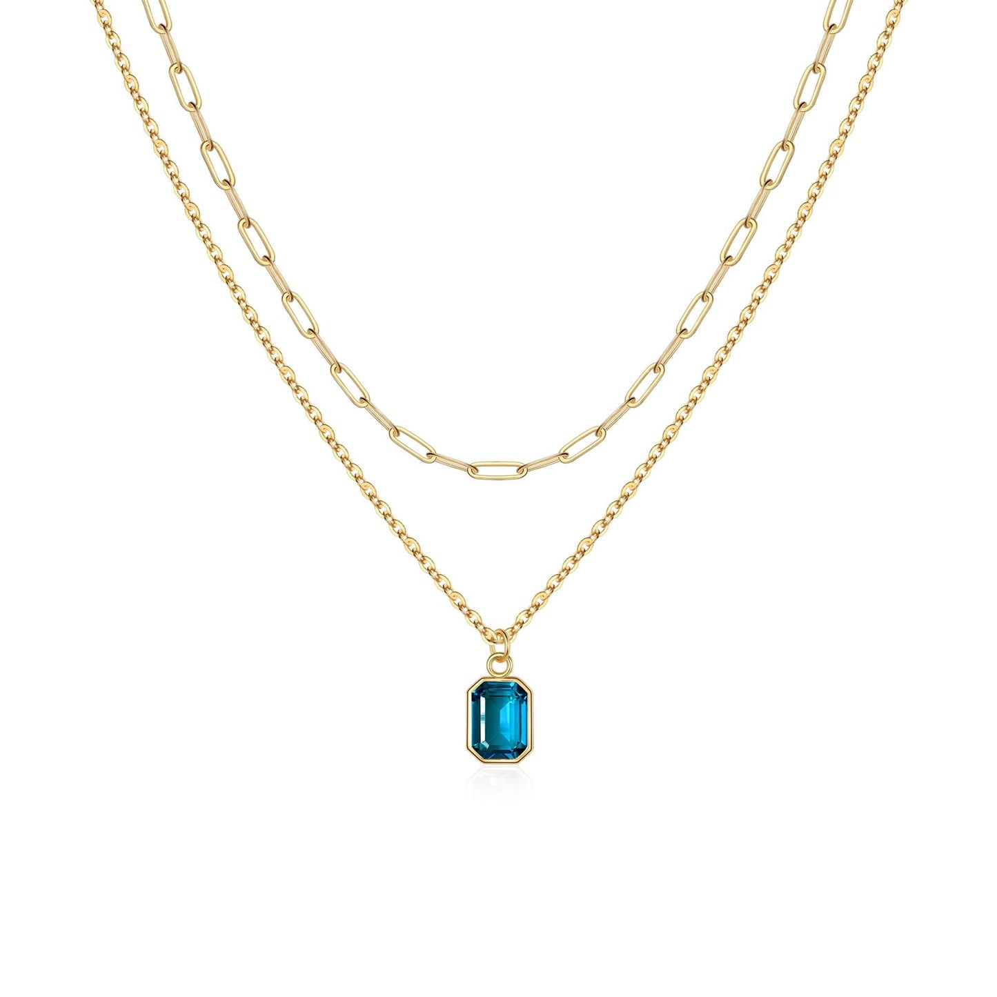 Birthstone Layered Necklace