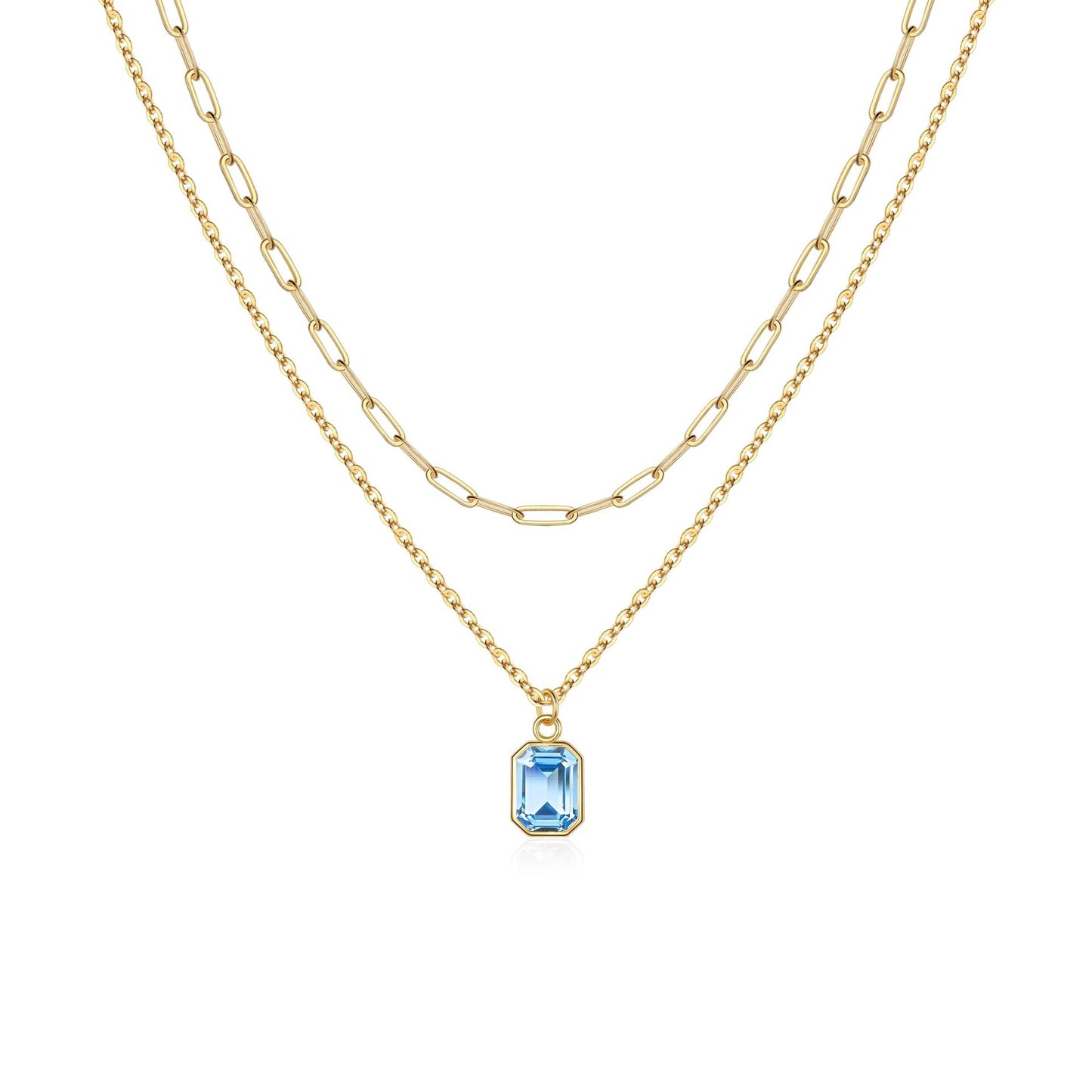 Birthstone Layered Necklace