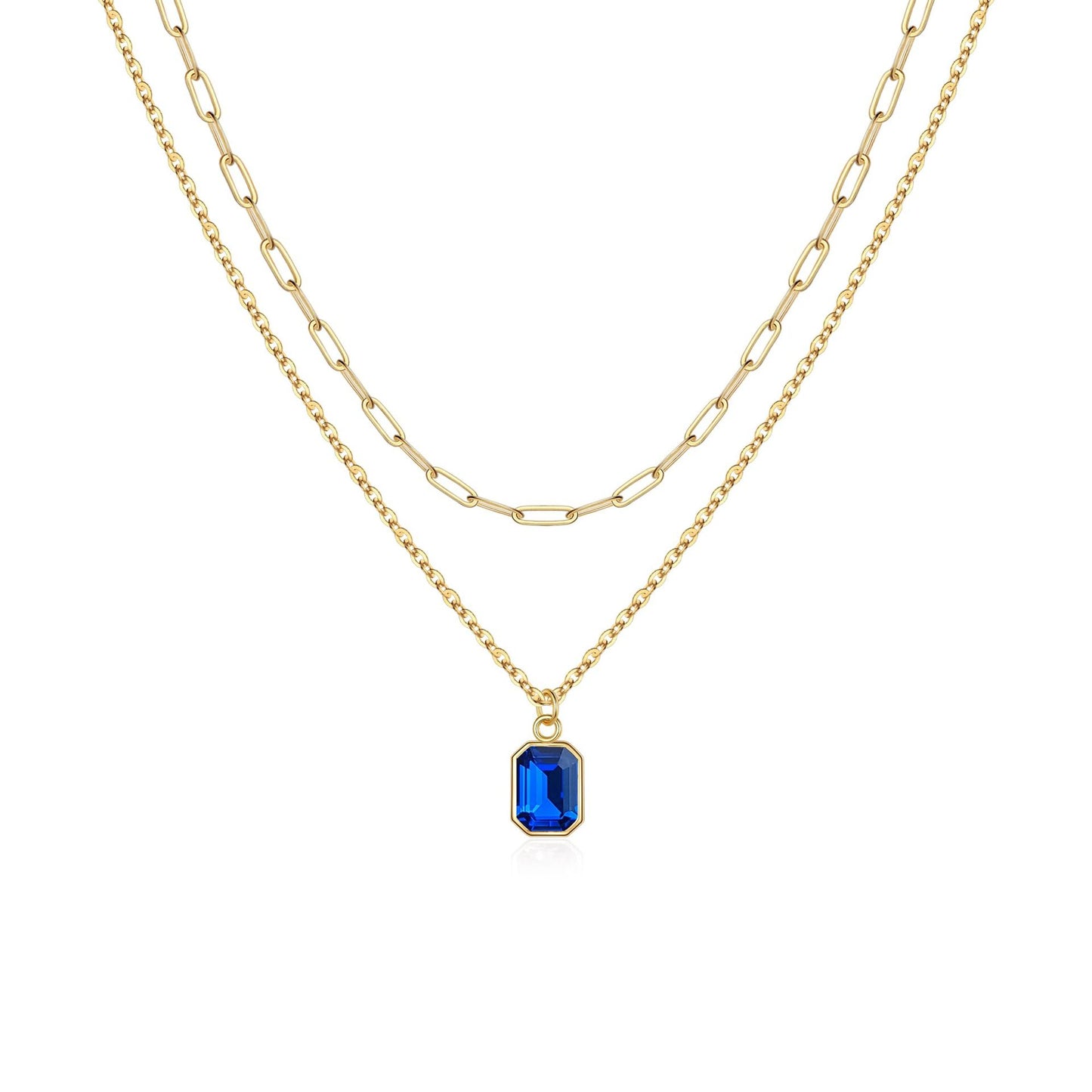 Birthstone Layered Necklace