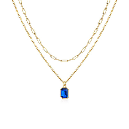 Birthstone Layered Necklace