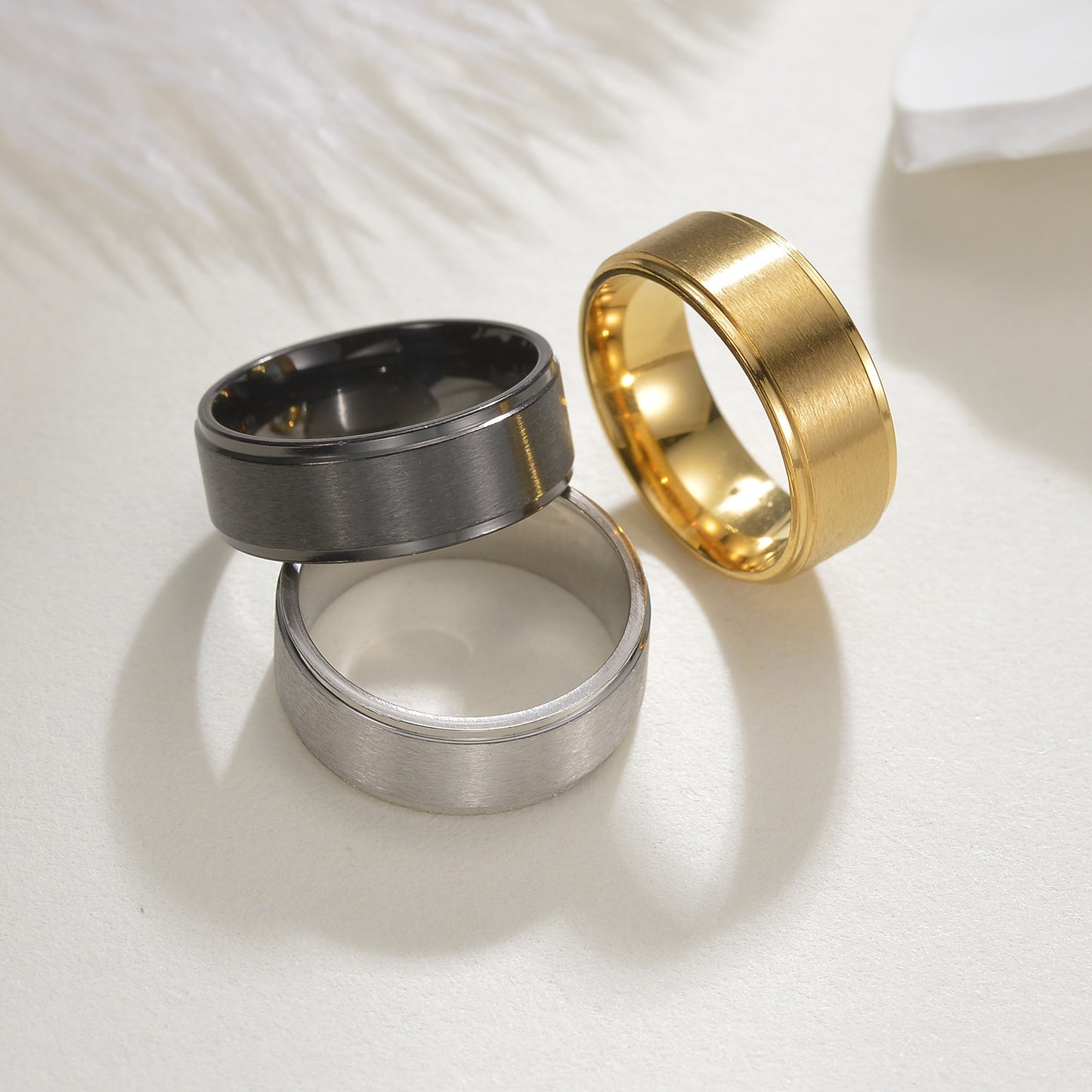 Minimalist Titanium Steel Ring