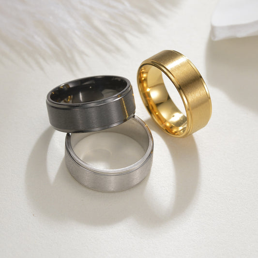 Minimalist Titanium Steel Ring