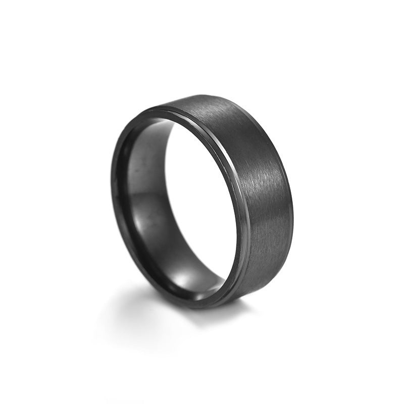 Minimalist Titanium Steel Ring