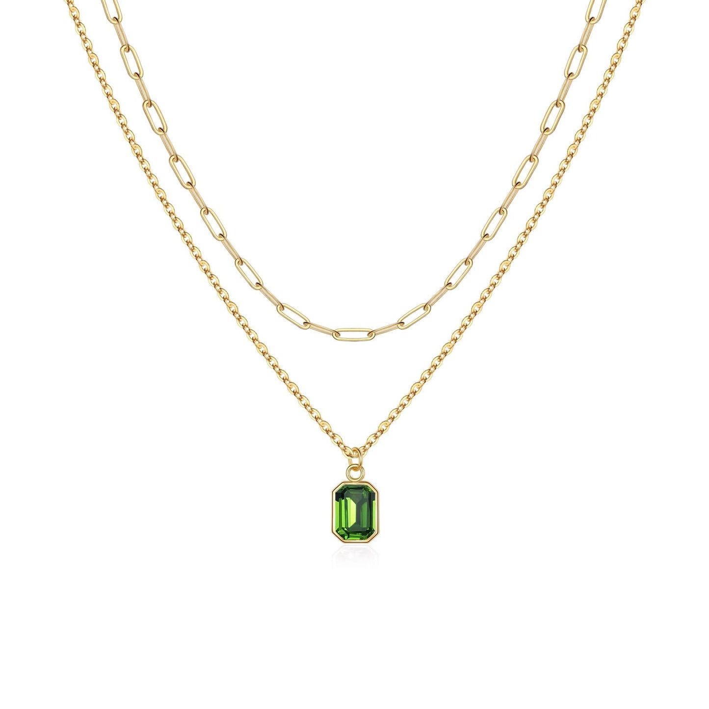 Birthstone Layered Necklace