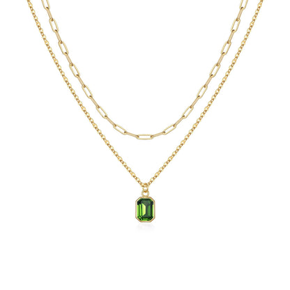 Birthstone Layered Necklace