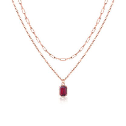 Birthstone Layered Necklace