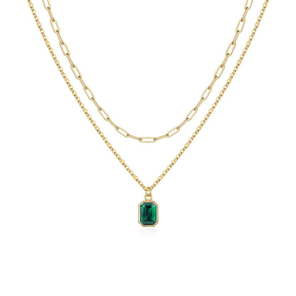 Birthstone Layered Necklace