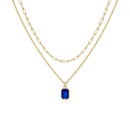 Birthstone Layered Necklace