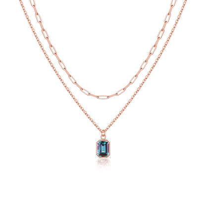 Birthstone Layered Necklace