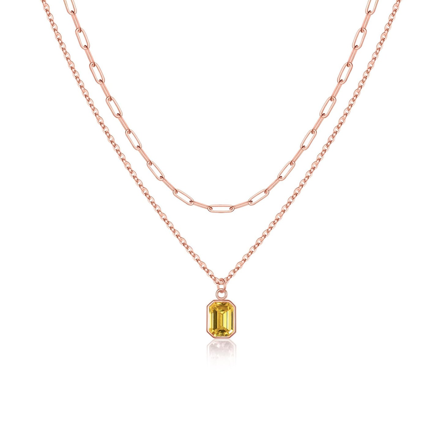 Birthstone Layered Necklace