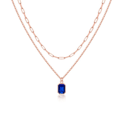 Birthstone Layered Necklace