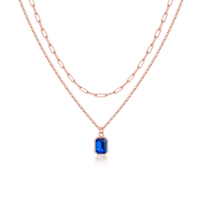 Birthstone Layered Necklace