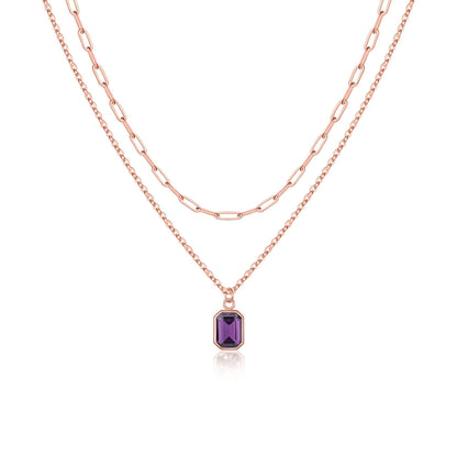 Birthstone Layered Necklace