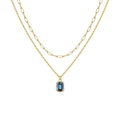 Birthstone Layered Necklace