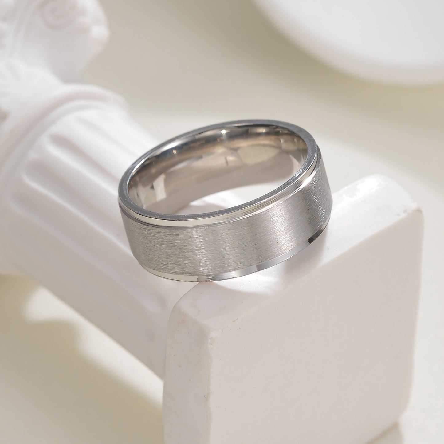 Minimalist Titanium Steel Ring